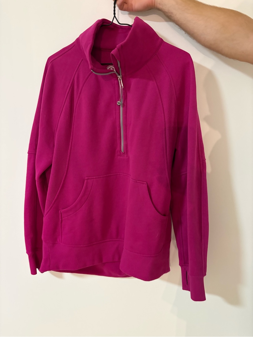 lululemon athletica Bright Magenta Half-Zip Pullover